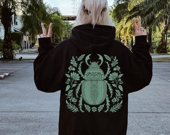 Beetle Hoodie: Insekt Grafik Kapuzenpullover