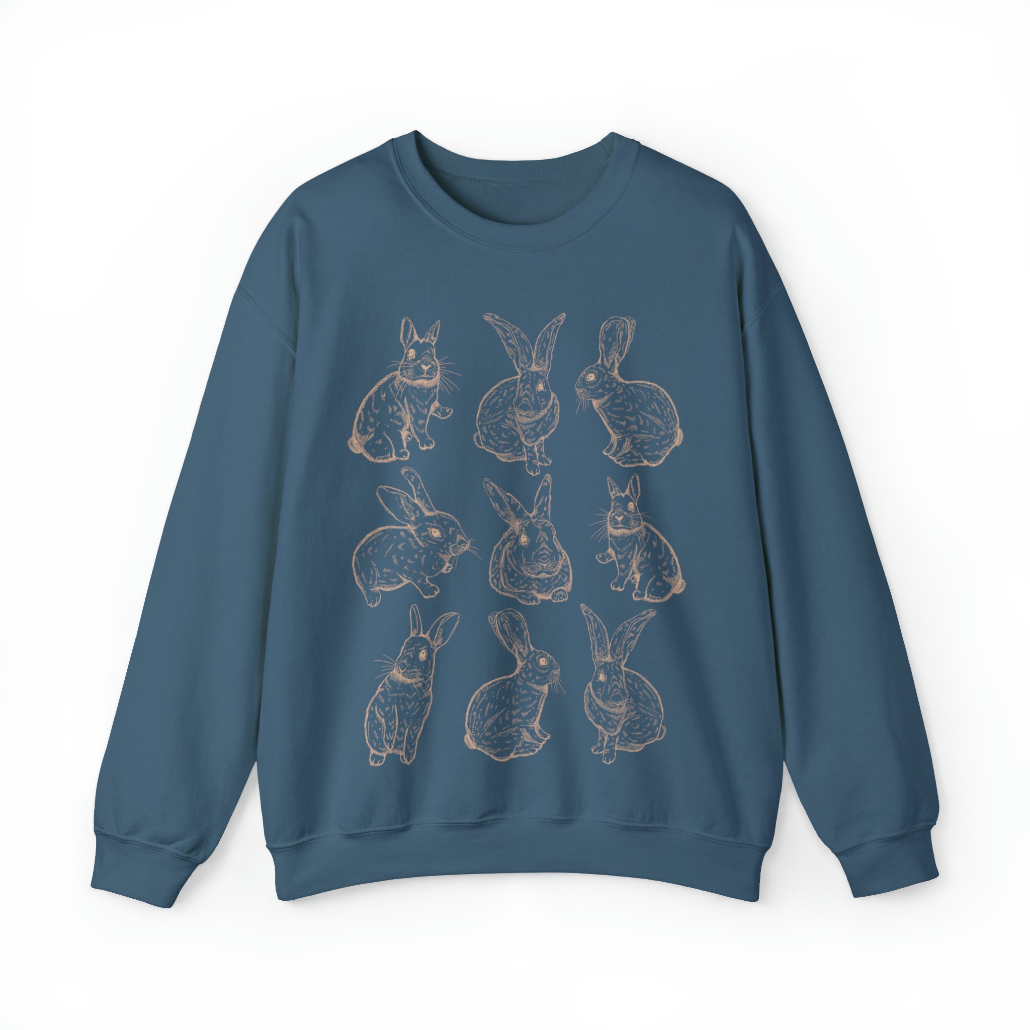 Rabbit Sweatshirt Rabbit Sweater Bunny Sweater Rabbit Lover