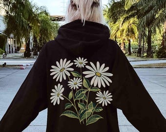 【GRAVER】22FW★ Daisy Bouquet Bear Embroidered Hoodie GRAVER】22FW☆ Daisy Bouquet Bear Embroidered Hoodie (GRAVER