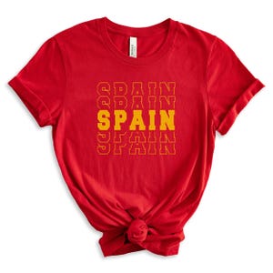 Spain Shirt, Spain National Flag Shirt, Spain Team Shirt, Spanish Team Shirt, Spanish Trip Shirt, Spain Vacation Travel Shirt, Espana Shirt