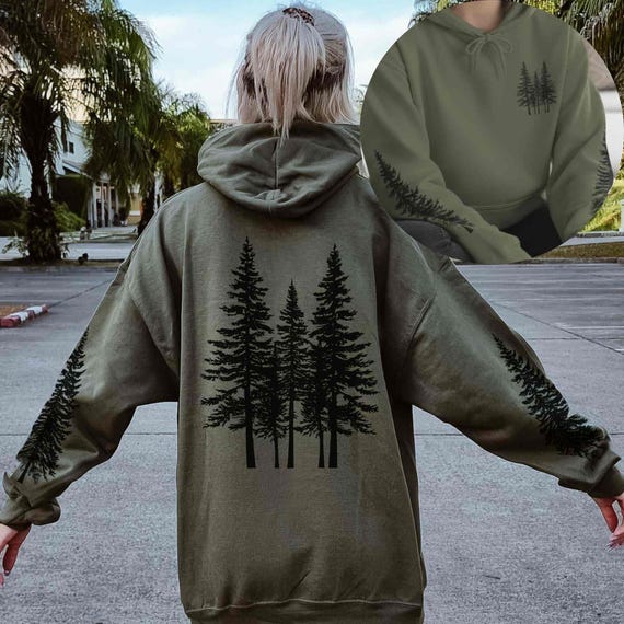 Nature Hoodie: Forest Tree Hooded Sweatshirt