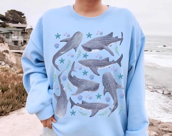 Whale Shark Sweatshirt: Ocean Animal Crewneck