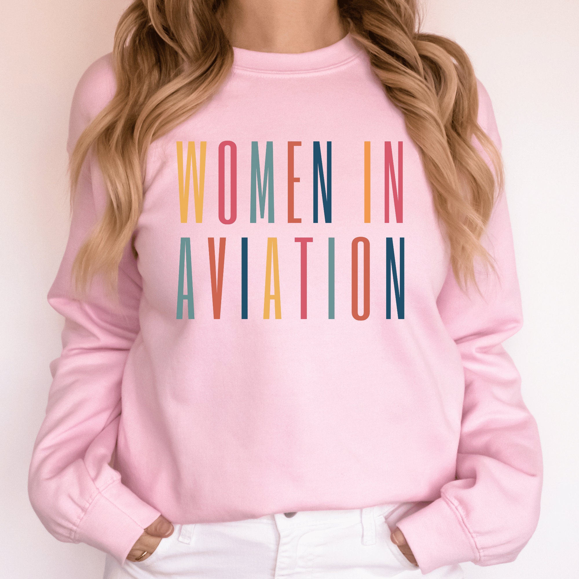Women in Aviation Sweatshirt Pilot Sweatshirt Aviation Gifts Etsy