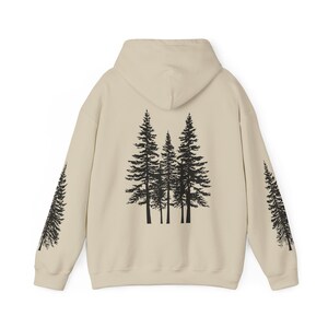 Nature Hoodie: Forest Tree Hooded Sweatshirt image 3