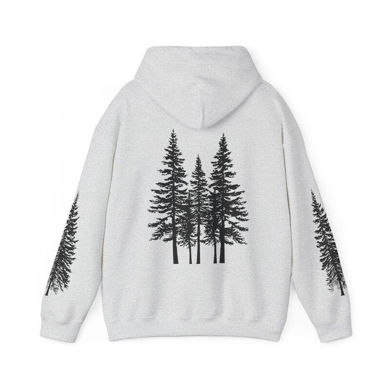 Nature Hoodie: Forest Tree Hooded Sweatshirt image 11