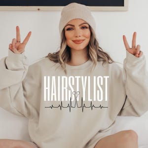 Hair Stylist Sweatshirt, Hairapist, Hair Stylist Gift, Hair Dresser Shirt, Hair Dresser Gift, Hairstylist Shirt, Salon Beautician Shirt