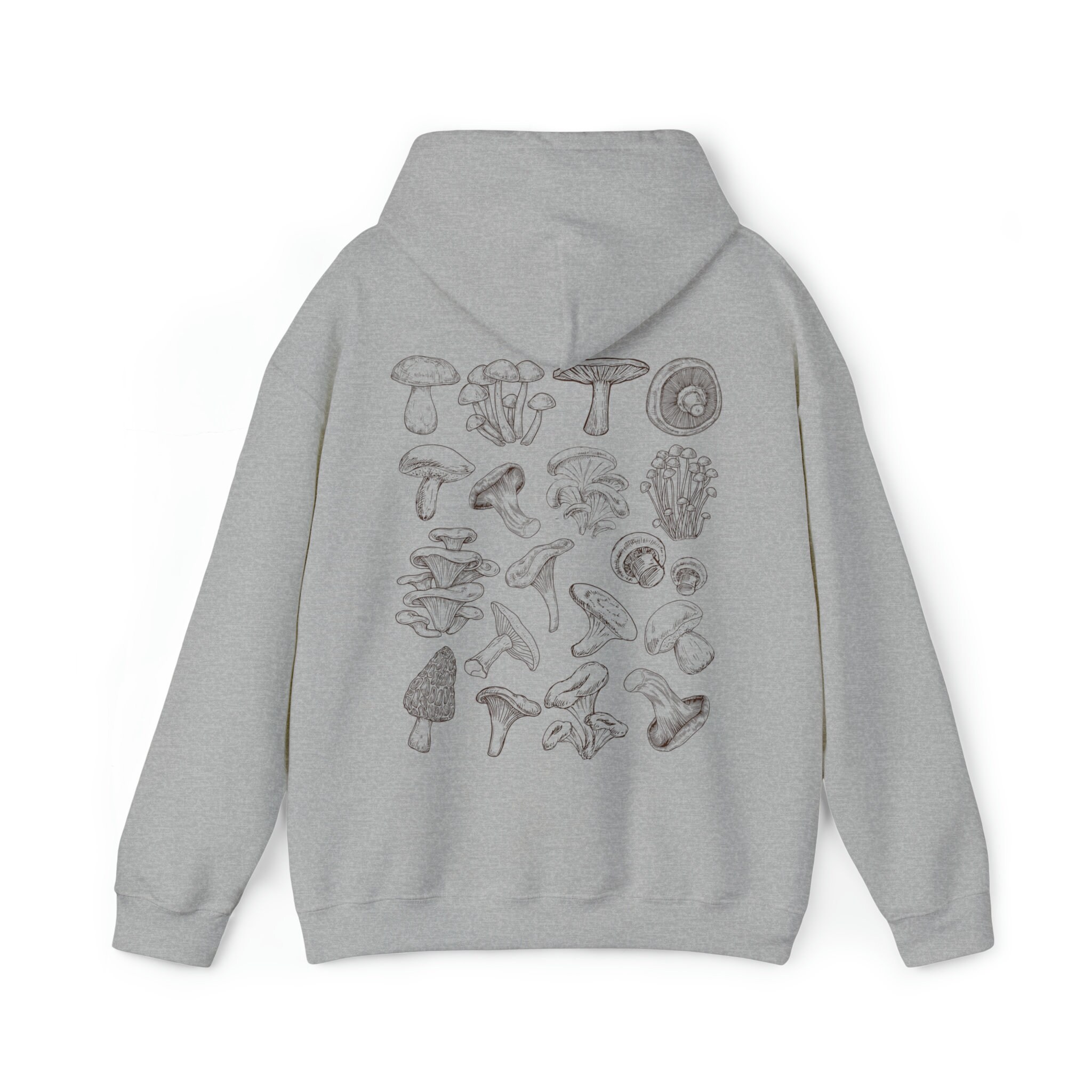 【mahagrid】23FW★ MUSHROOM BOY HOODIE Mushroom Forest Pokémon Nature: Fall Charcoal Relaxed Fit