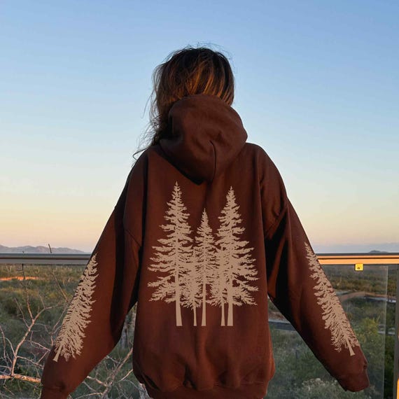 Hiking Hoodie | Forestcore Clothing | Camping Hooded Sweatshirt | Wilderness Explorer Shirt | Granola Girl