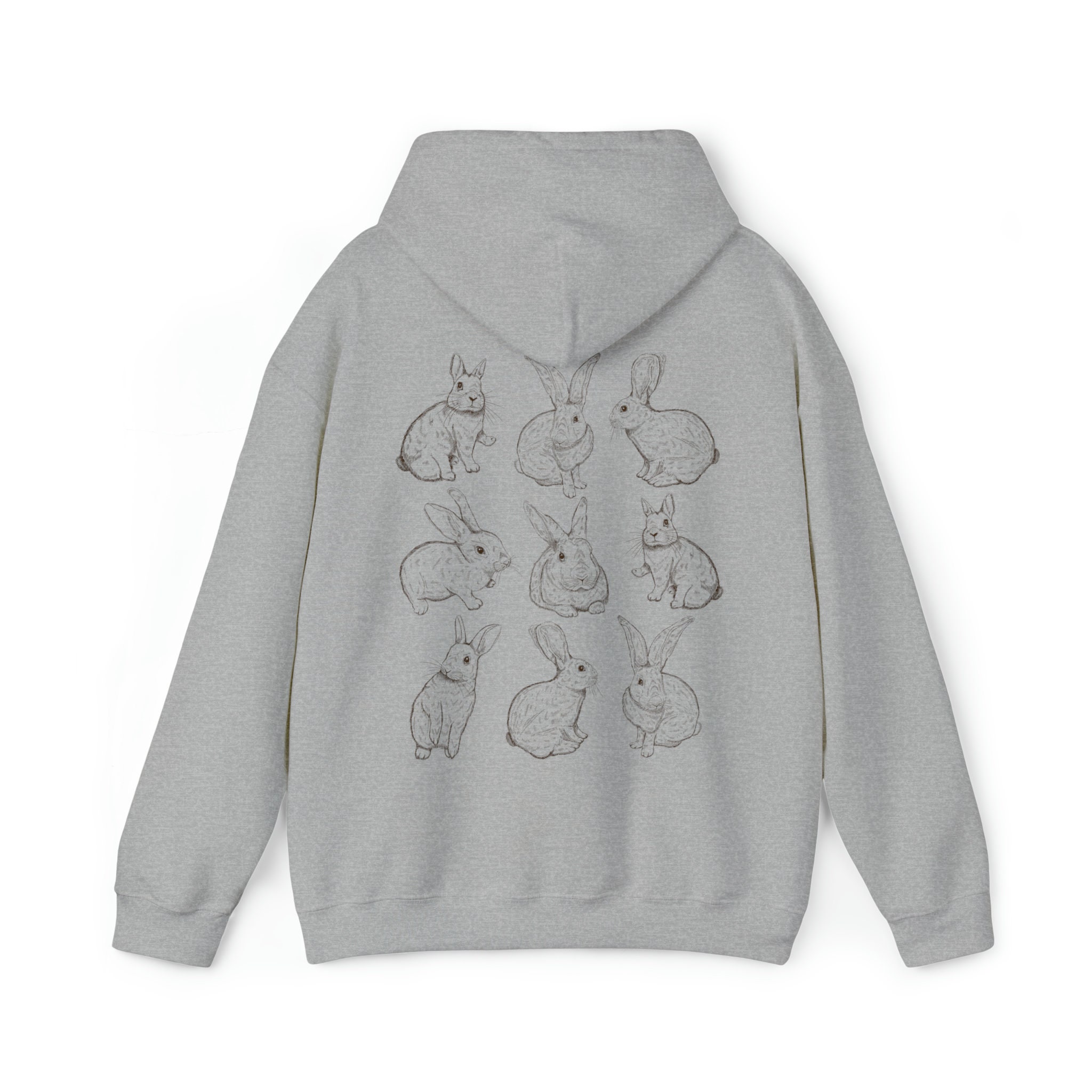 ★LMC★ FLOWER BUNNIES HOODIE oatmeal Bunny Hoodie Rabbit Hoodie Granola Girl Granola Girl Gift