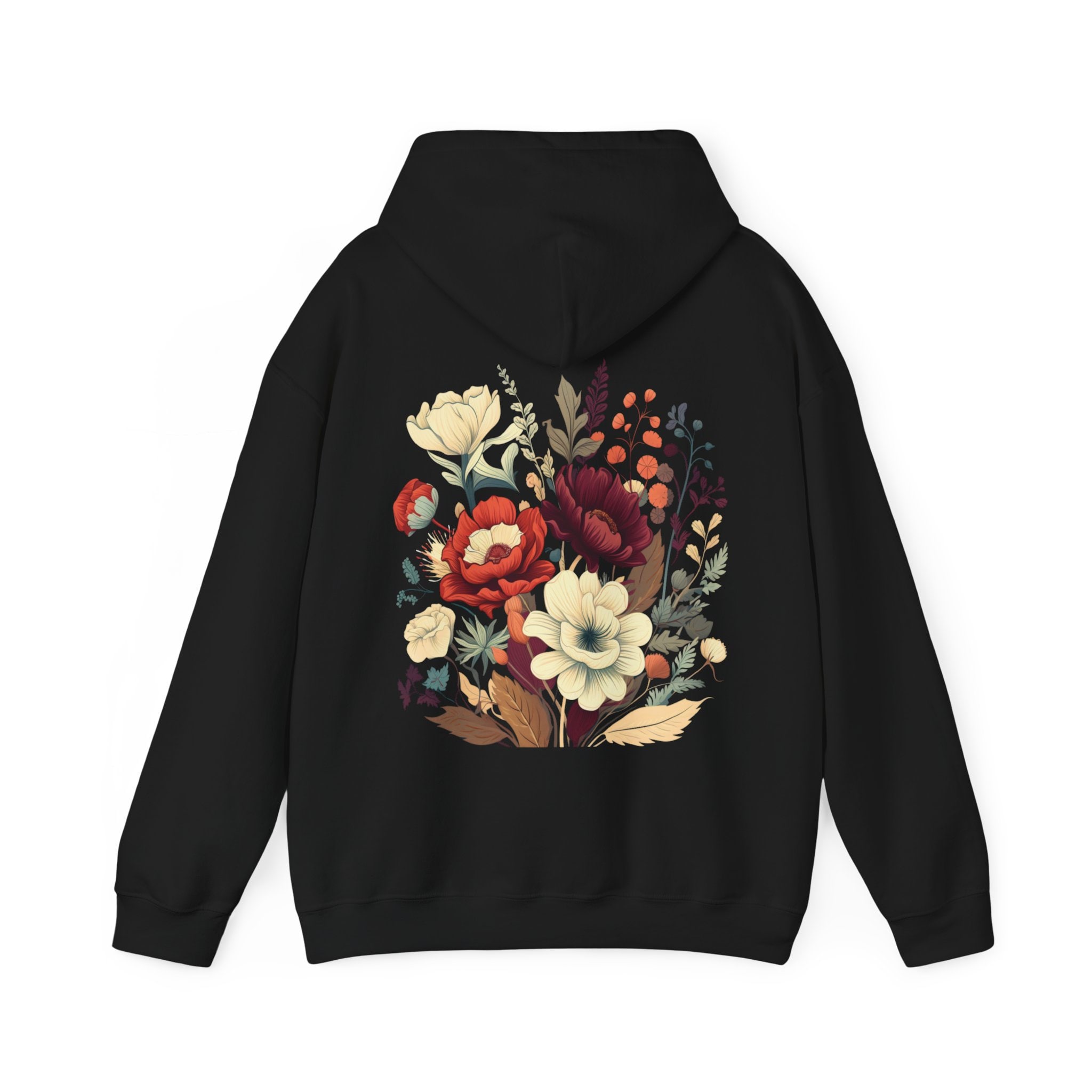 Floral Bouquet Hoodie: Flower Cottagecore Pullover - Etsy