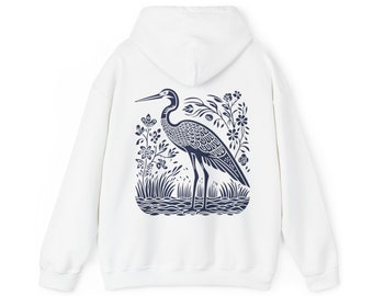 Bird Hoodie Birder Shirt Blue Heron Blue Hoodie Baby Blue Hoodie