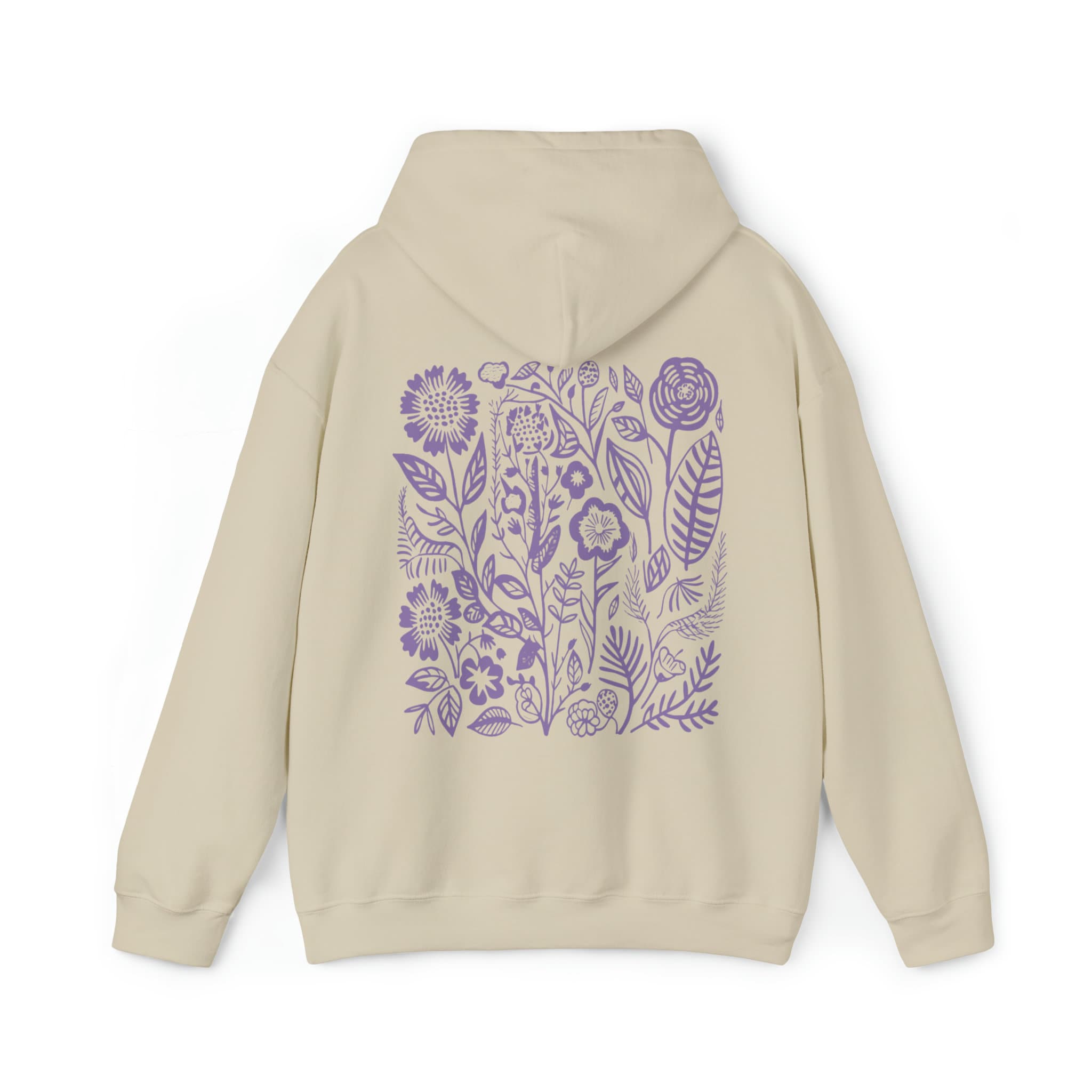 Wildflowers Hoodie Purple Hoodie Forest Green Hoodie Dark Green Hoodie ...