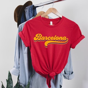 Barcelona Retro, Spain Travel Gift, Barcelona Shirt, Barcelona Tee Tshirt, Spanish Vacation Shirt, Espana, Eurotrip, Spain Graduation Gift