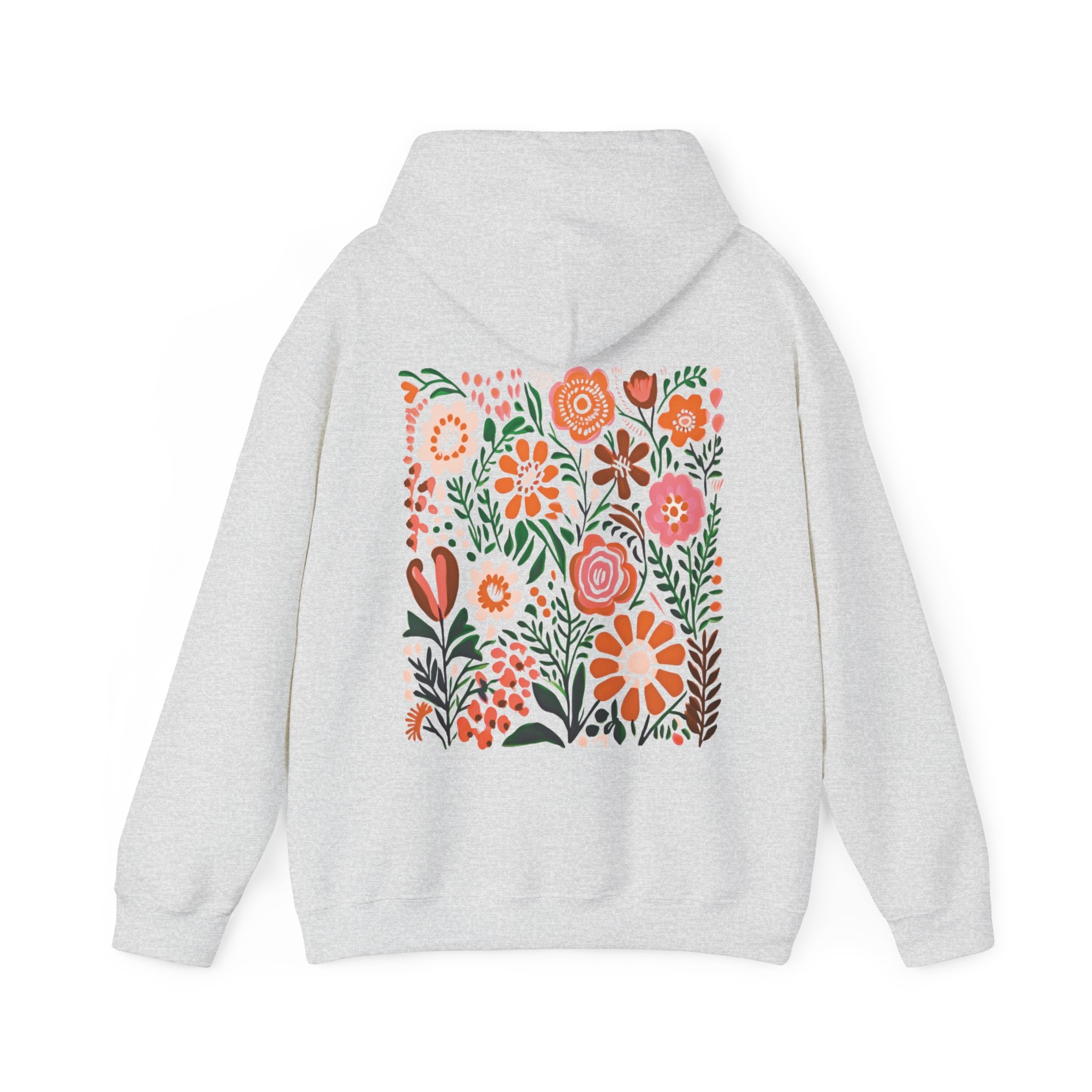 Wildflower Hoodie: Brown Naturcore Floral Sweatshirt - Etsy