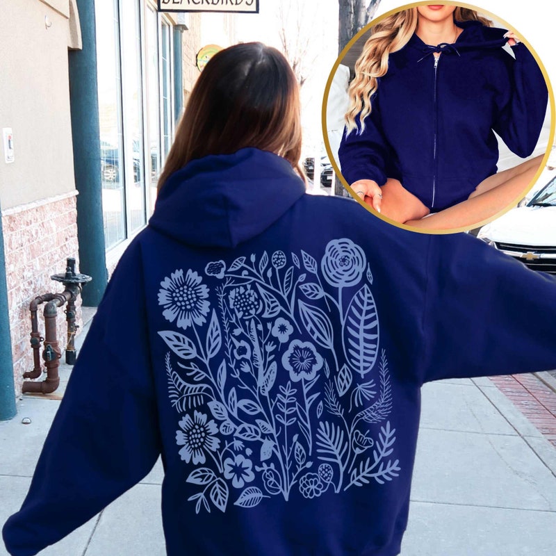 Floral Painting - Sustainably Made Unisex Hoodie