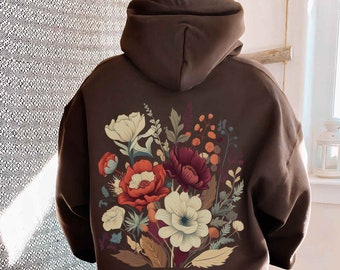 [GRAVER]★24FW★韓国人気★SIDE HOOD FLOWER HOODIE UNISEX] Side Hood Flower Hoodie - GRAVER | 60% - Asian