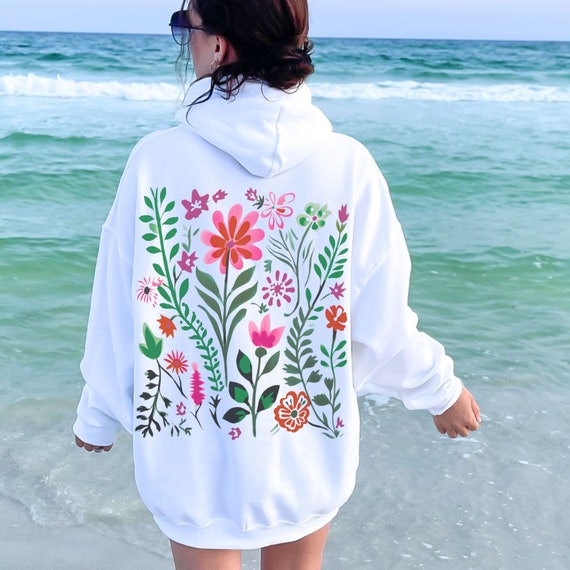 Hoodies for Women Cute Hoodies Oversized Hoodie Flower Hoodie
