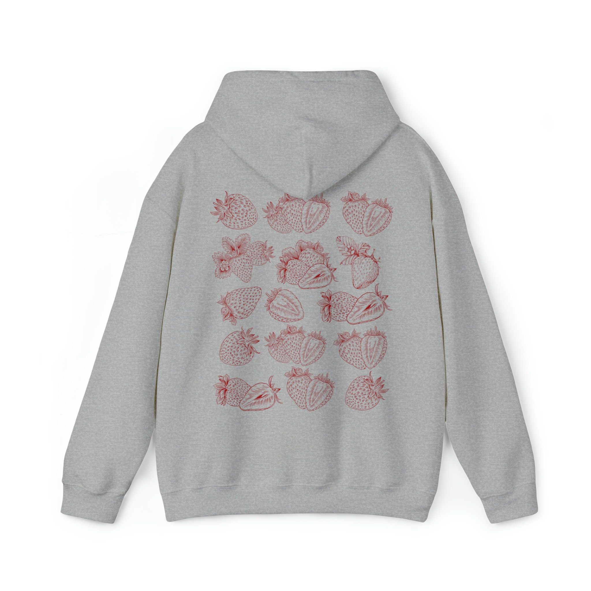 Strawberry Hoodie Strawberry Sweater Cottagecore Hoodie Etsy