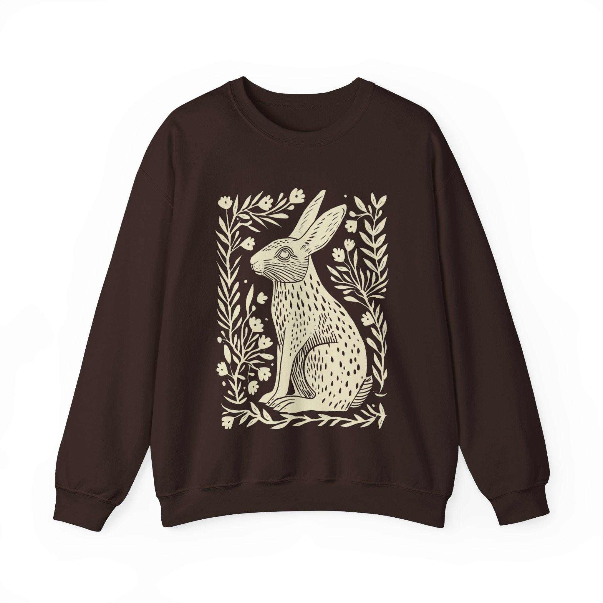 【GRAVER】24FW★ [UNISEX]Big Rabbit Sweatshirt UNISEX] Big Rabbit Hoodie - GRAVER | 60% - Asian Fashion