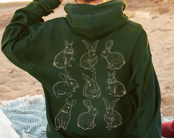Bunny Hoodie Rabbit Hoodie Granola Girl Granola Girl Gift