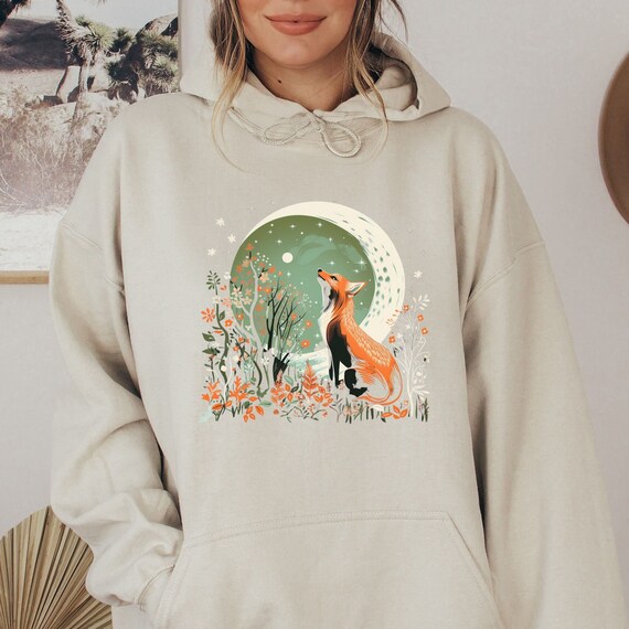 Fox hooded store sweatshirt green