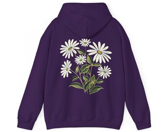 Cute Daisy Hoodie Granola Girl Aesthetic Plant Hoodie
