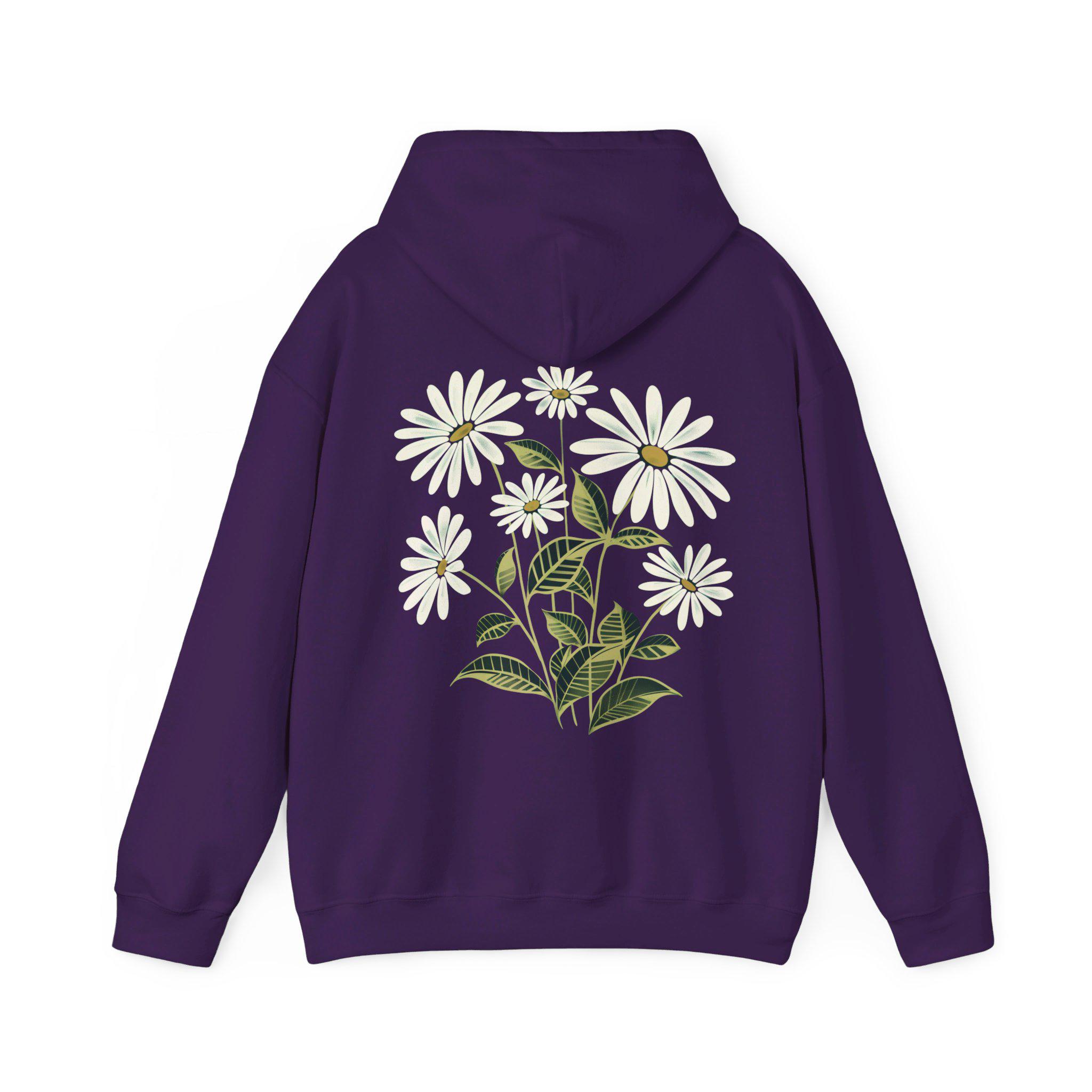 Cute Daisy Hoodie Granola Girl Aesthetic Plant Hoodie