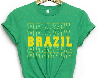 Brazil T-Shirt: Pride Camisa, Futbol Soccer Tee