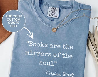 Camiseta Comfort Colors con texto personalizado / Camiseta con cita personalizada