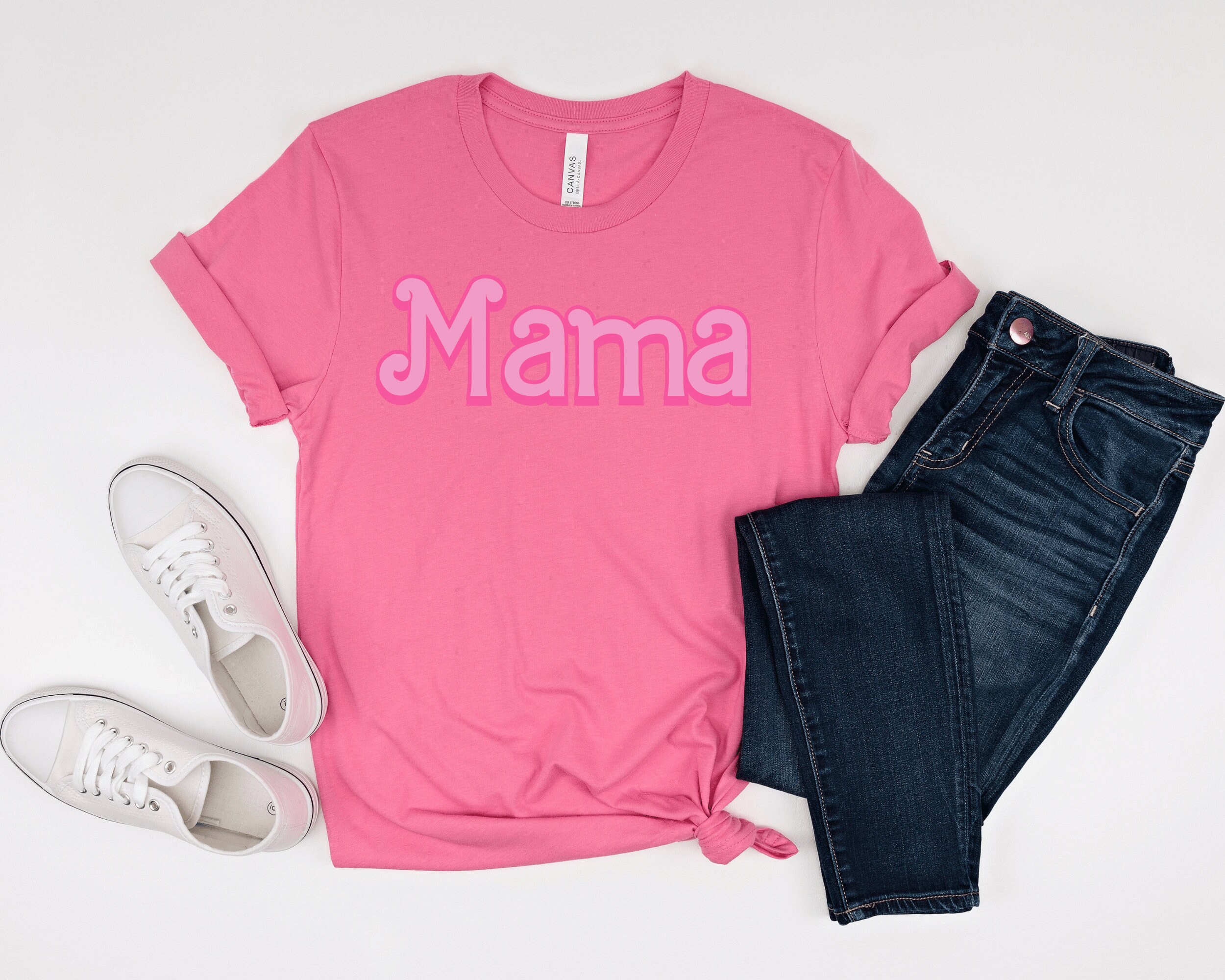 Pink Mama Shirt Girl Mama Shirt Hot Pink Mom Shirt Hot Mama Etsy