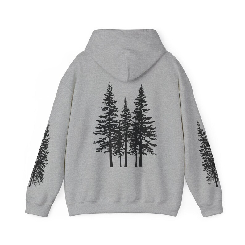 Nature Hoodie: Forest Tree Hooded Sweatshirt image 4