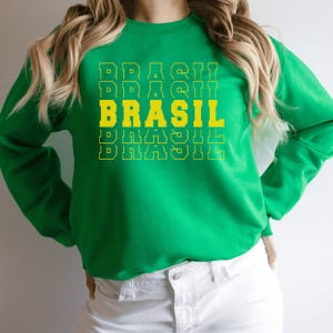 Brasil Sweatshirt, Brasil Moletom, Brazil Camisa, Brazil Travel Shirt, Gift for Brazilian, Brazil Gifts, Futbol Shirt, Brazil Pride Shirt
