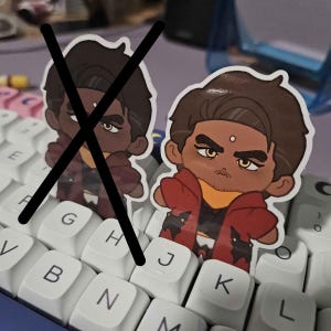 FFXIV Gaius Baelsar Doll Sticker 3&quot; (Color Variant)