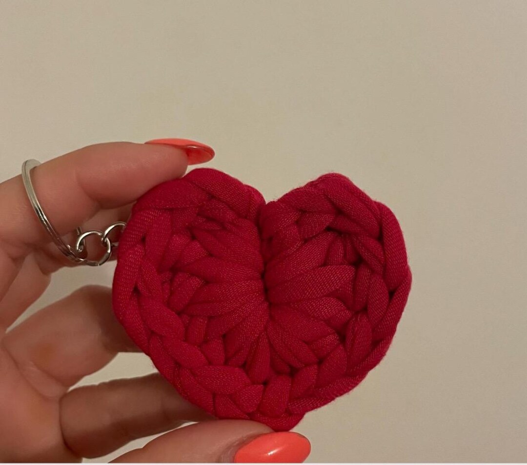 Operitacx 50 Portachiavi A Forma Di Cuore Con Moschettone - Colore Argento, 3,5 Cm - Per Chiavi, Zaini, Regali - 2