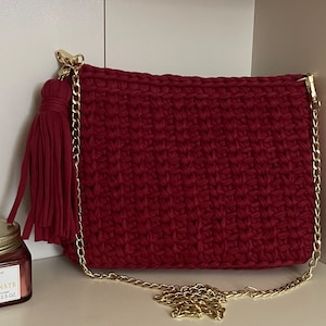 Sac fait main bordeaux / porte-monnaie rouge / sac bohème personnalisé/ sac de créateur de mode/ sac fourre-tout personnalisé / sac tendance pour femme / boho chic b