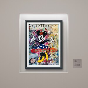 Mouse Painting, Original Artwork | Hand-Painted Acrylic on Canvas | Disney Pop Art | Collage