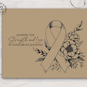 Nous vous envoyons force et amour... carte de soutien contre le cancer, force, encouragements, sensibilisation, réflexion, rétablissement rapide, pensées curatives