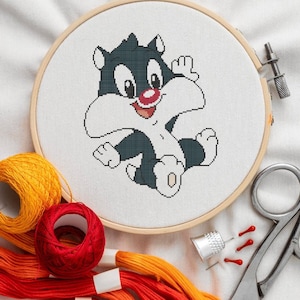 Cross Stitch PDF Pattern Baby Sylvester