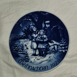 Weihnachten Christmas 1979 Plate