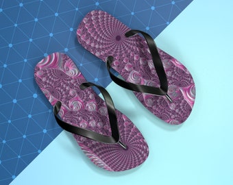 Fracted Apparel's Peppermint Drip Flip Flops