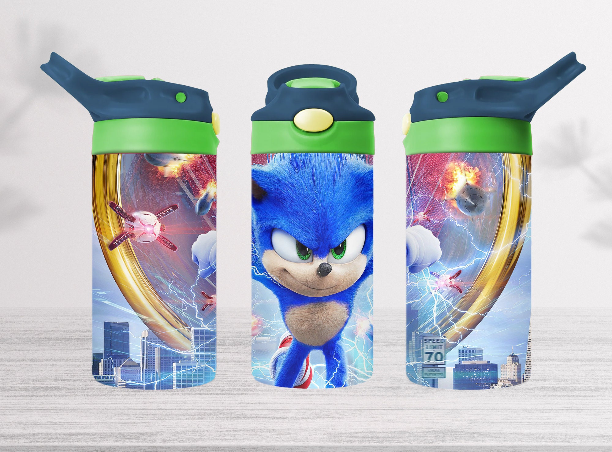 Sonic the Hedgehog 30th Anniversary Water Bottle by
