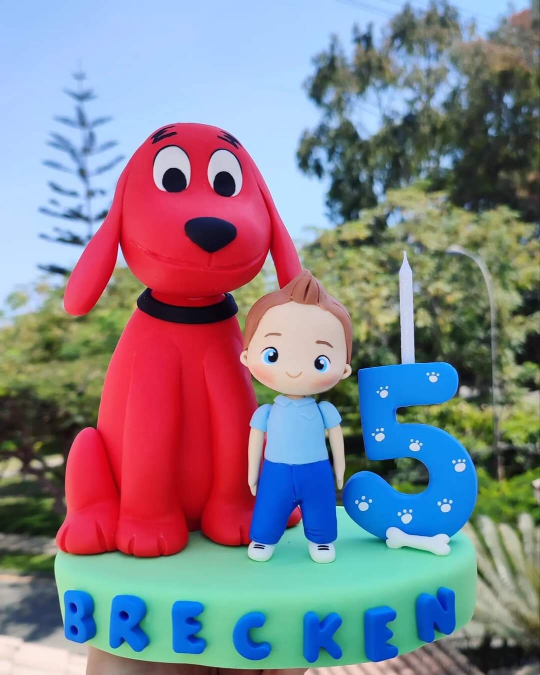 Clifford Birthday Cake Topper Template Printable DIY Bobotemp | lupon ...