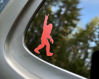 Rock On Sasquatch Aufkleber, wasserdichtes Vinyl von Bigfoot für Autos, Fenster, Brillen, Anhänger, Laptops und mehr!