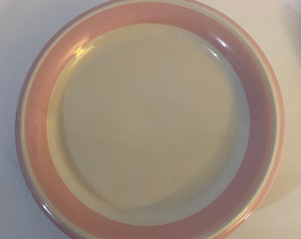 Pastyles Pink by Hearthside Set of 5 Dinner Plates and 7 Soup/Salad/Cereal Bowls