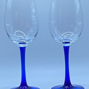 Vintage Cristal D’Arques-Durand “Neptune” White Wine Glass Set of 4