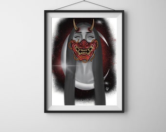 Omni Masker, Digitale Print, Wall Art, Flash Art, Tattoo Art,