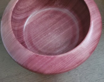 Handmade Turned Cherry Wood Bowl