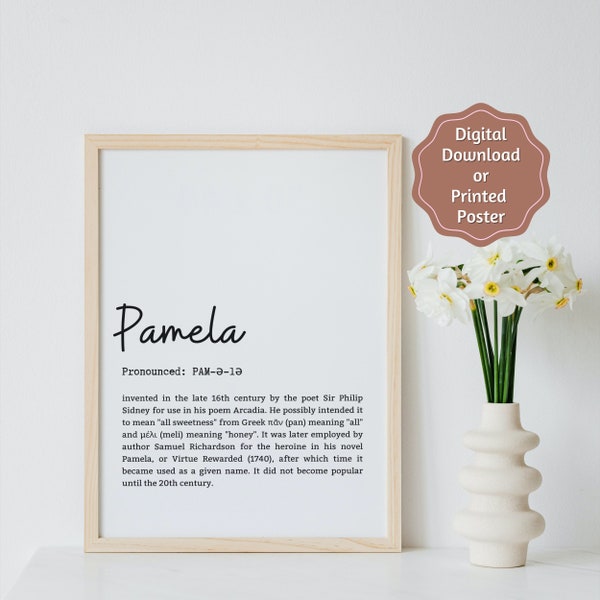 Name Meaning Art Etsy