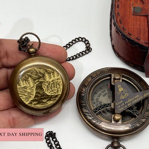 Sundial Compass, Anniversary Gift, Corporate Gift, Groomsmen Gift, Personalized Compass, Fathers Day Gift, Men Gift Idea, Baptism Gift Boy