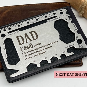 Regalo para hombres que lo tienen todo, Mejor tarjeta de regalo para hombres, Regalo de Navidad personalizado para él, Tarjeta de billetera abridor de cerveza, Nota de inserción de billetera